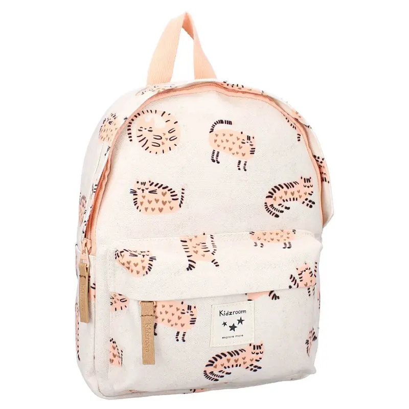 Mochila infantil Gatos beige