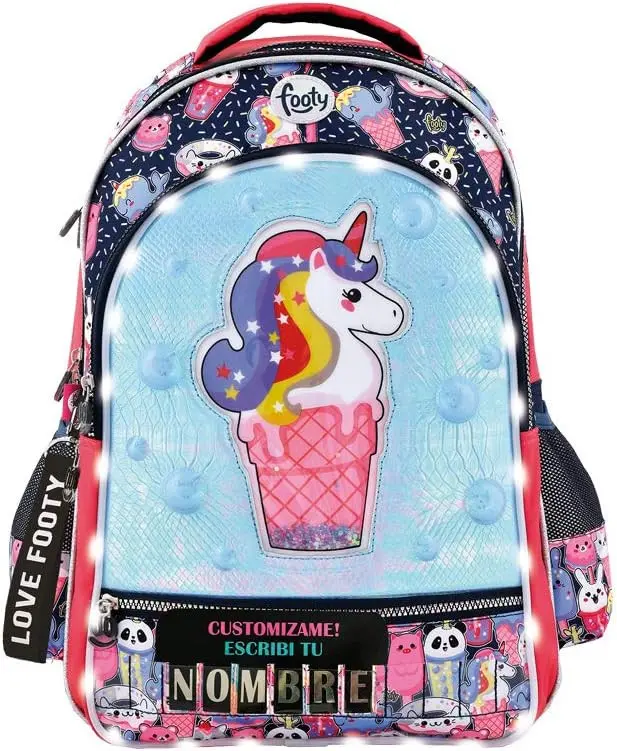 Mochila Infantil Personalizada con Nombre Footy