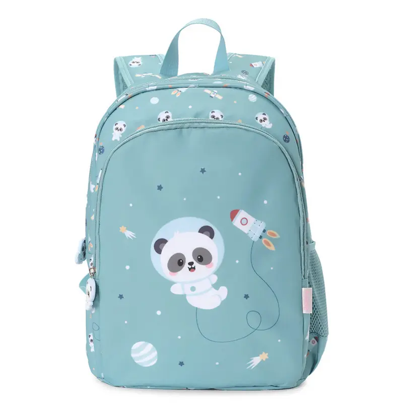 Mochila Mediana Pandas in Space + Llavero