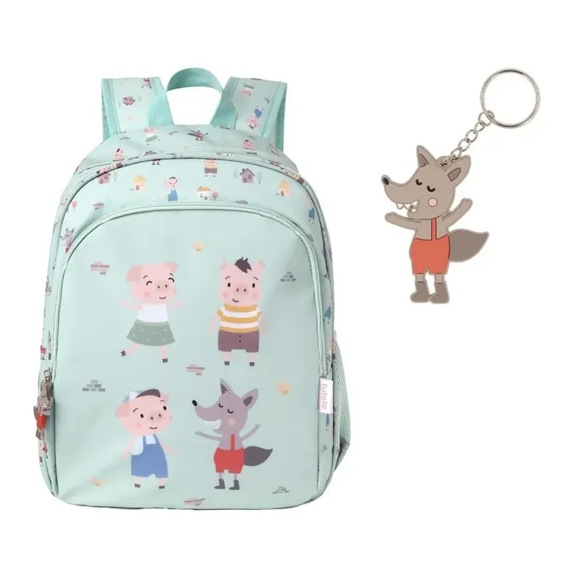 Mochila Primaria Tres cerditos Personalizable