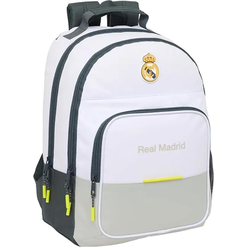 Mochila Real Madrid doble adaptable a carro 1ª equipación 25/26