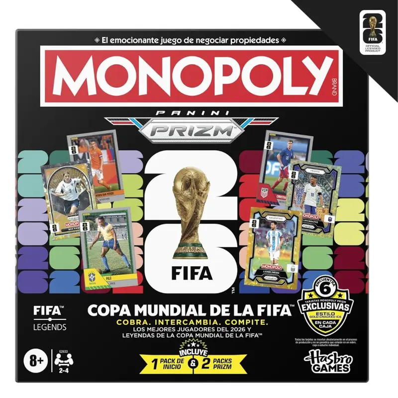 Monopoly Copa Mundial de la FIFA 2026 Panini Prizm