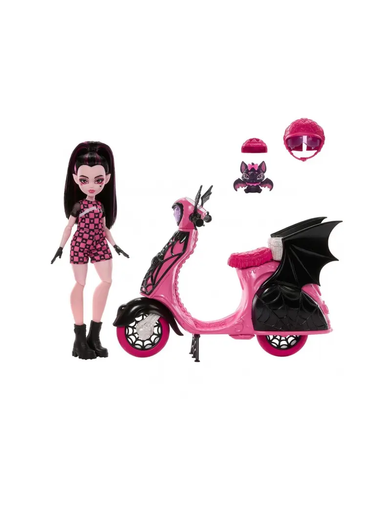Monster High Draculaura con Scooter - Mattel JDR61