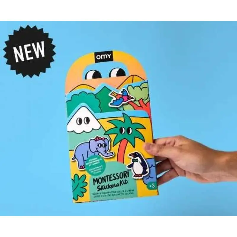 Montessori pegatinas reutilizables - Animales - OMY