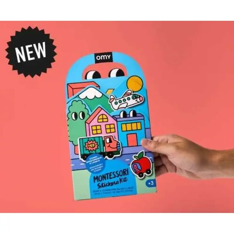 Montessori pegatinas reutilizables - Vehículos - OMY