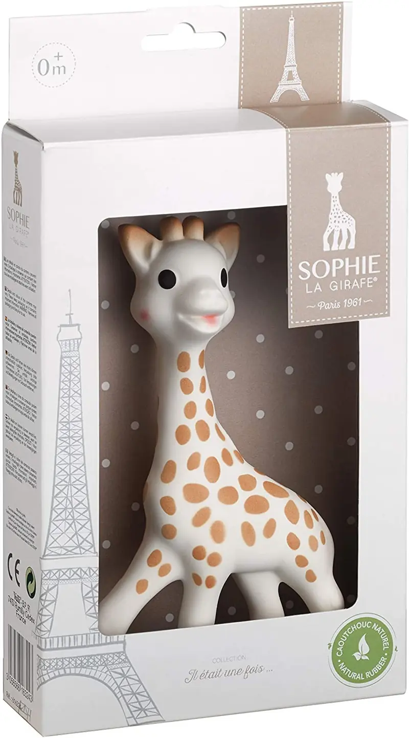 Mordedor sophie la girafe con caja regalo100% hevea - shopie la girafe