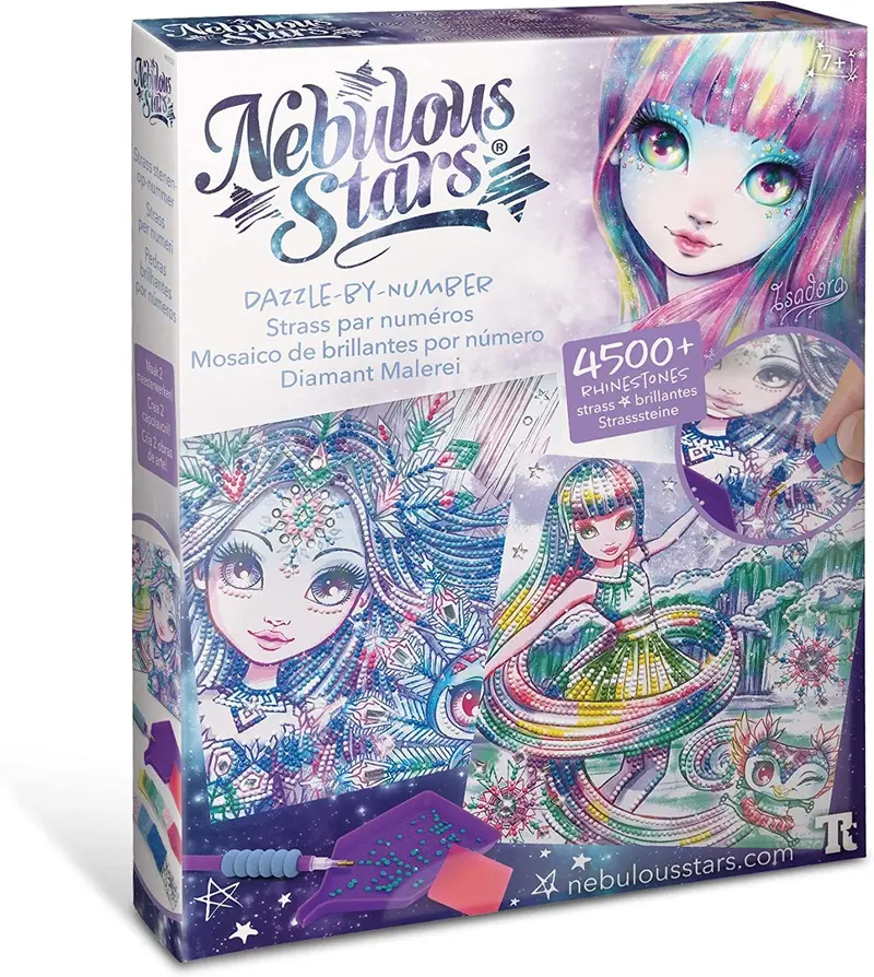 Mosaico de brillantes mundo helado- nebulous stars