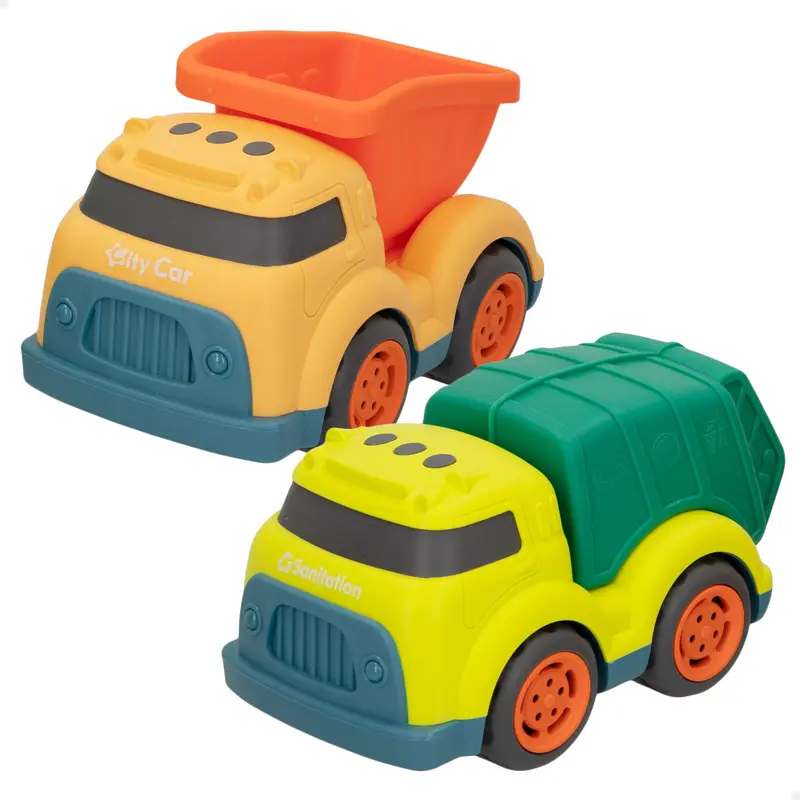 Motor Town Green Set camiones para niños de construcción
