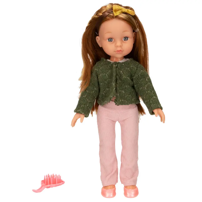 Muñeca 32 cm con peine Mara
