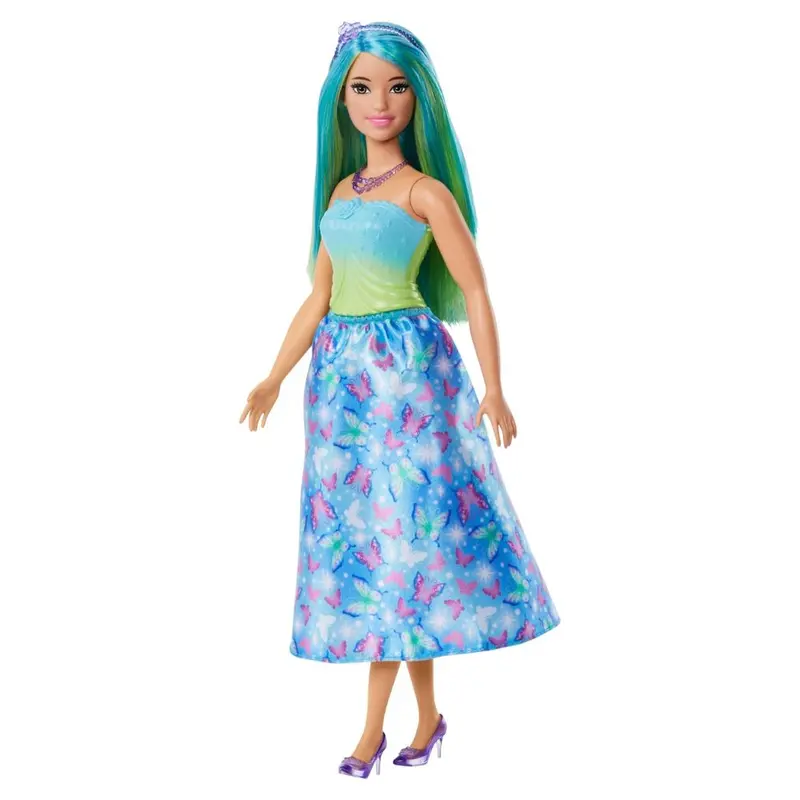 Muñeca Barbie Dreamtopia princesa con falda verde
