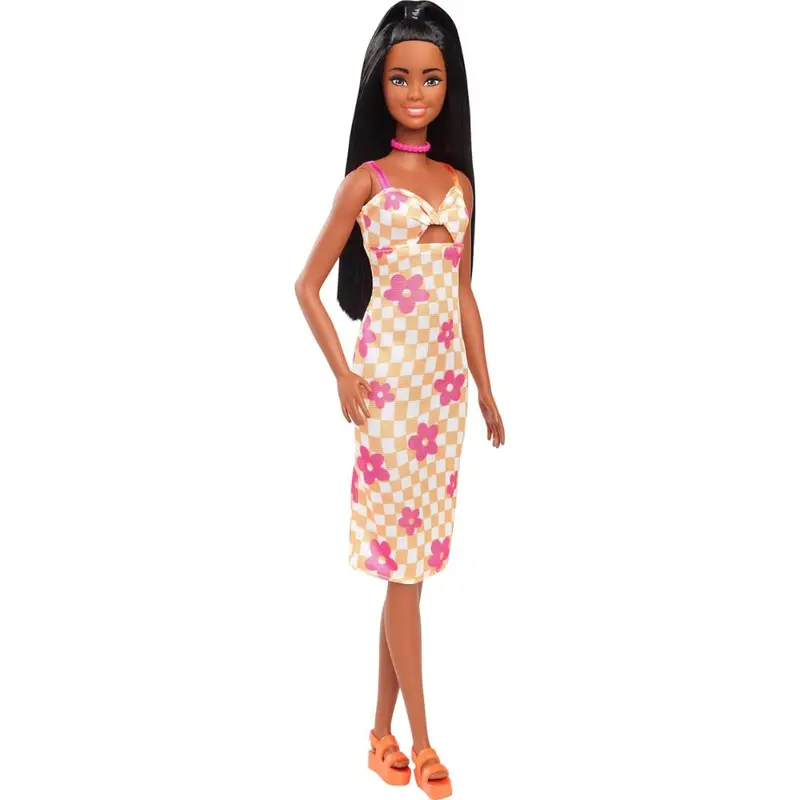 Muñeca Barbie Fashionista vestido flores (HYT91)