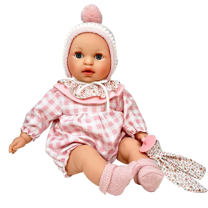 Muñeca Bebé Alex Pompón Rosa 40 cm. con mecanismo de lloro - Nines d'Onil 3823
