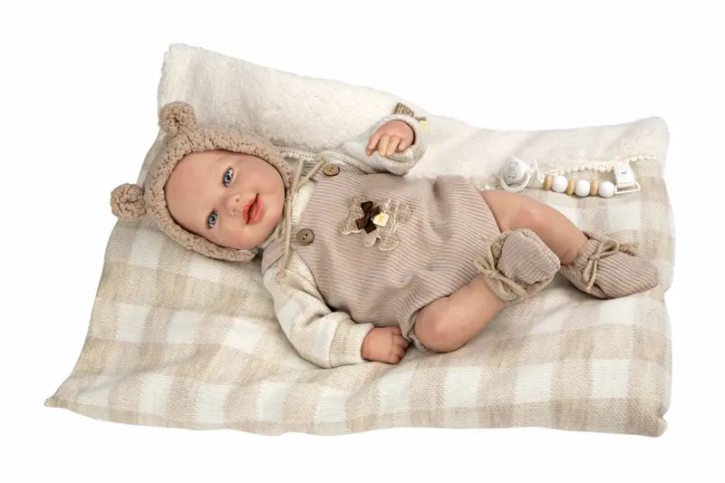 Muñeca Bebe Reborn 45 cm Rubén con Cojín - Arias 98170