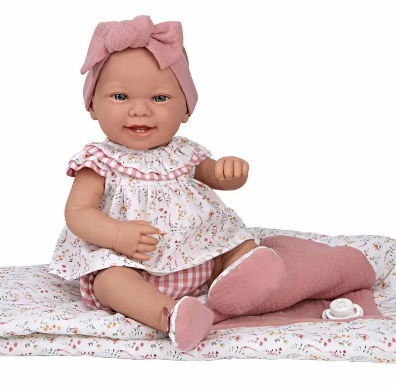 Muñeca Bebé Zoe 42 cm con Manta y Chupete | Arias