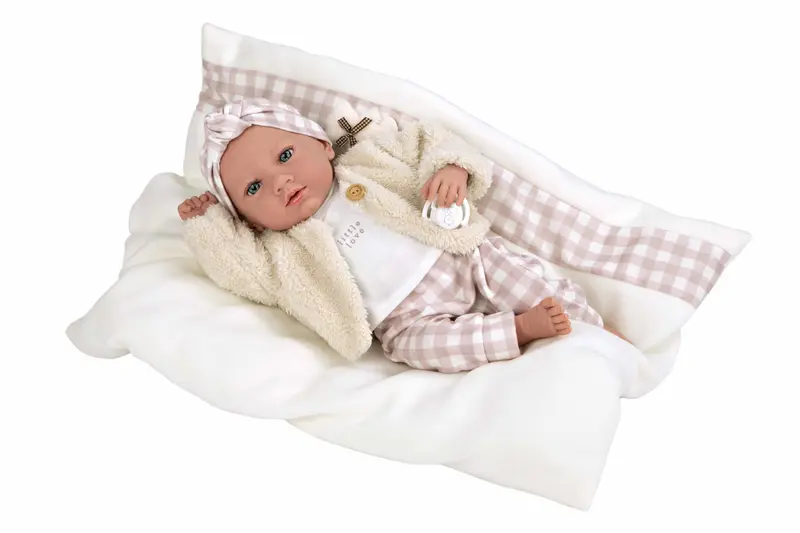 Muñeca de Peso Elegance Aria Rosa 40 cm – Arias 60824 | Con Cojín y Chupete