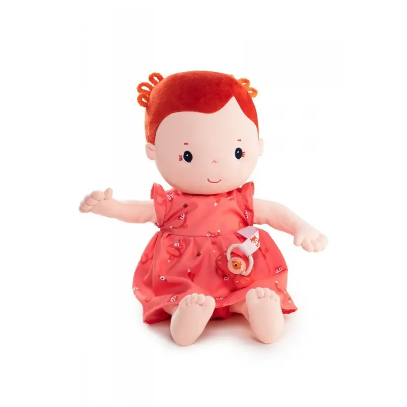 Muñeca de Tela Rose Lilliputiens 36cm - Bebé de Apego Educativo con Accesorios Magnéticos