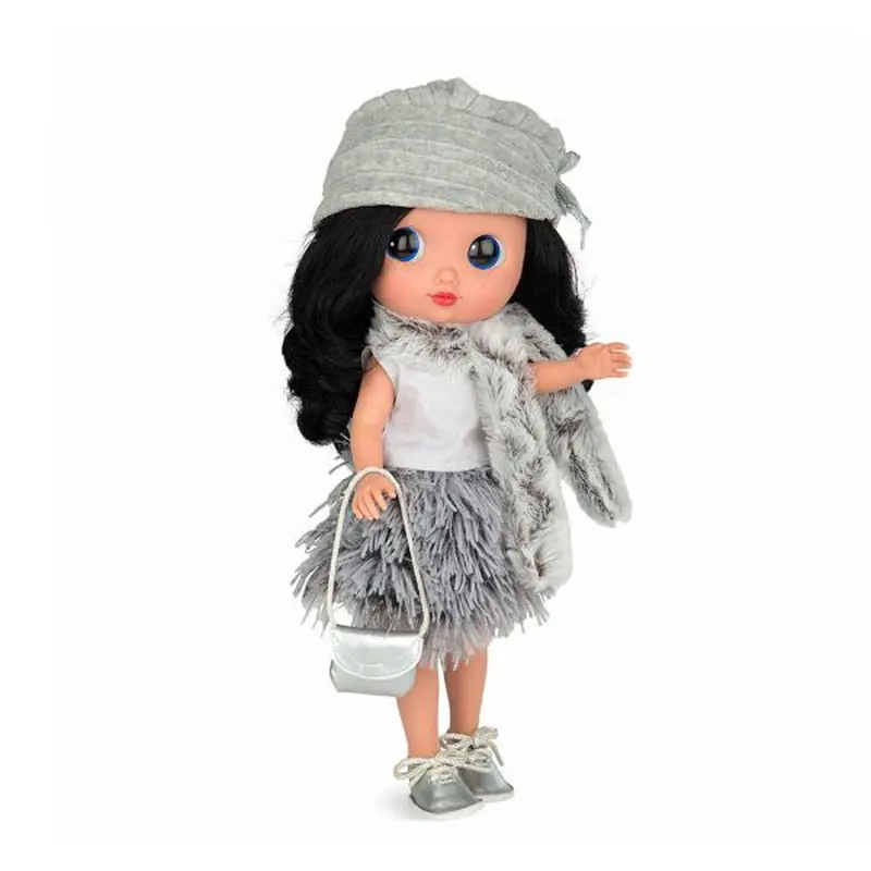Muñeca Dunya Elegance 38 cm Arias | Conjunto Flecos Gris