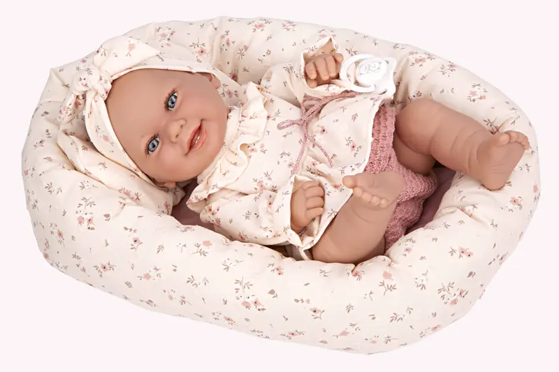 Muñeca Elegance 33 cm Babyto Beige con Capazo - Arias 60797
