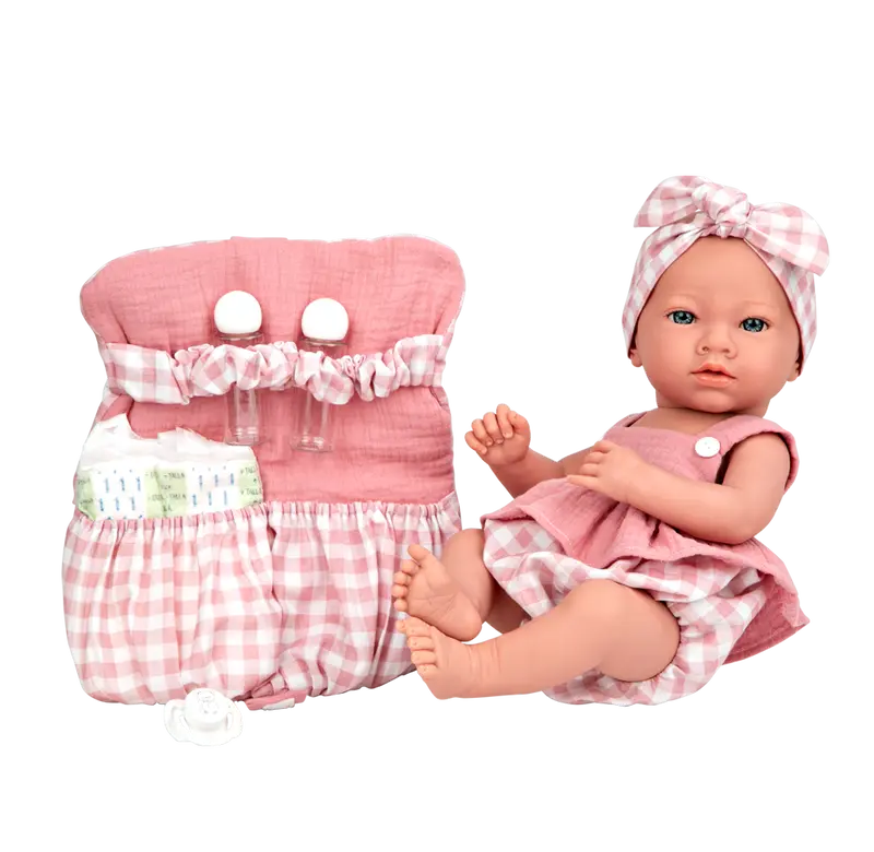 Muñeca Elegance 38 cm Aria Rosa con Bolso - Arias