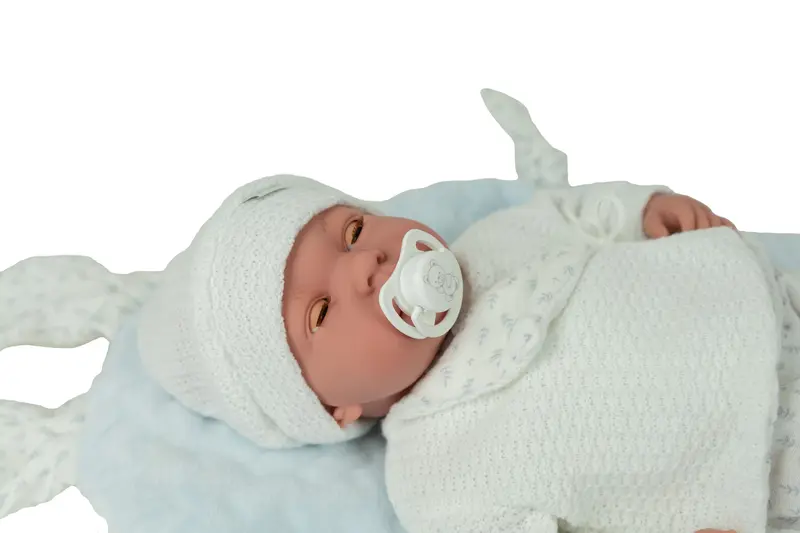 Muñeca Elegance 40 cm Andie Azul con Cojín | Muñecas Arias 60965