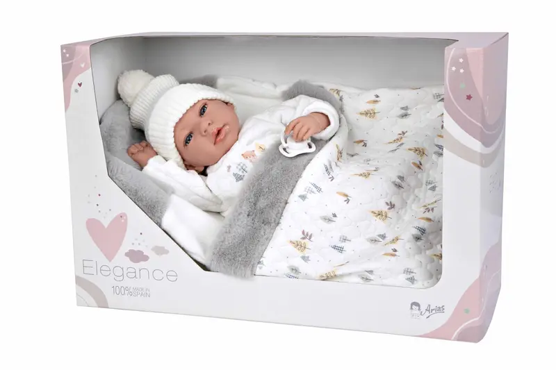 Muñeca Elegance 40 cm Andie Gris con Saquito - Arias 60822