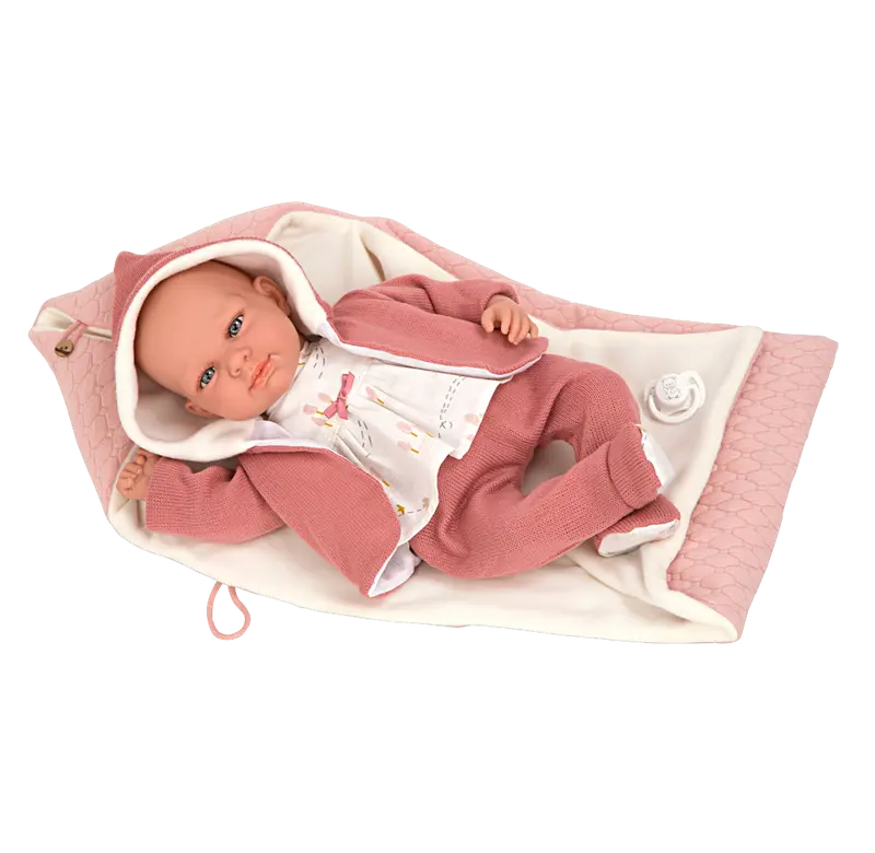 Muñeca Elegance 40 cm Cris Rosa con Mecanismo de Lloro - Arias 60722