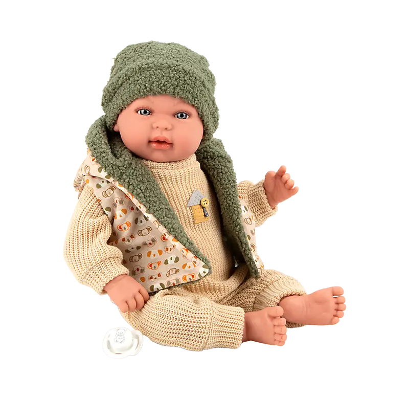 Muñeca Elegance 45 cm Mies Verde con Mecanismo de Lloro Try Me - Arias 65399
