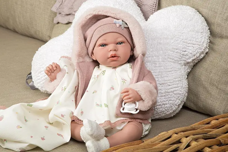Muñeca Elegance Andie 40 cm con Peso Real y Mantita - Arias 60682
