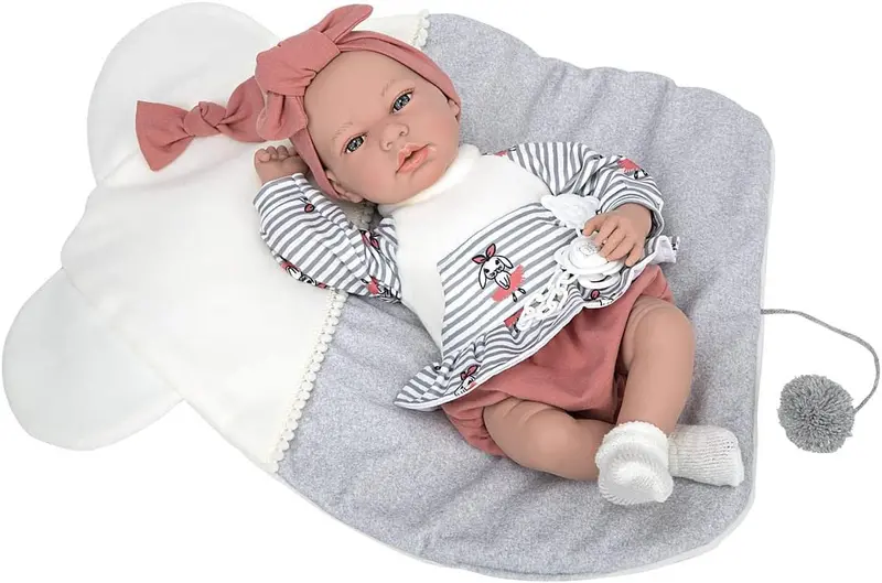 Muñeca Elegance Andie 40 cm Rosa con Cojín y Mecanismo de Risa - Arias 60688