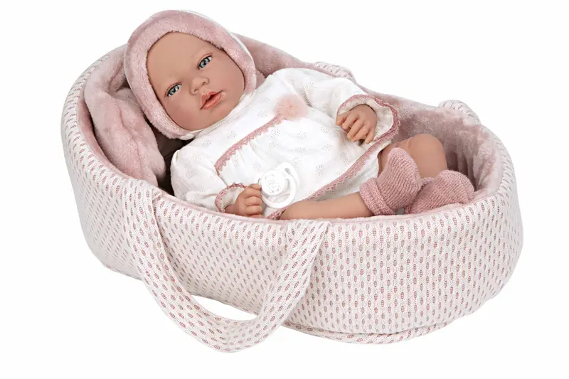 Muñeca Elegance Andie Rosa 40cm con Capazo | Arias 60812