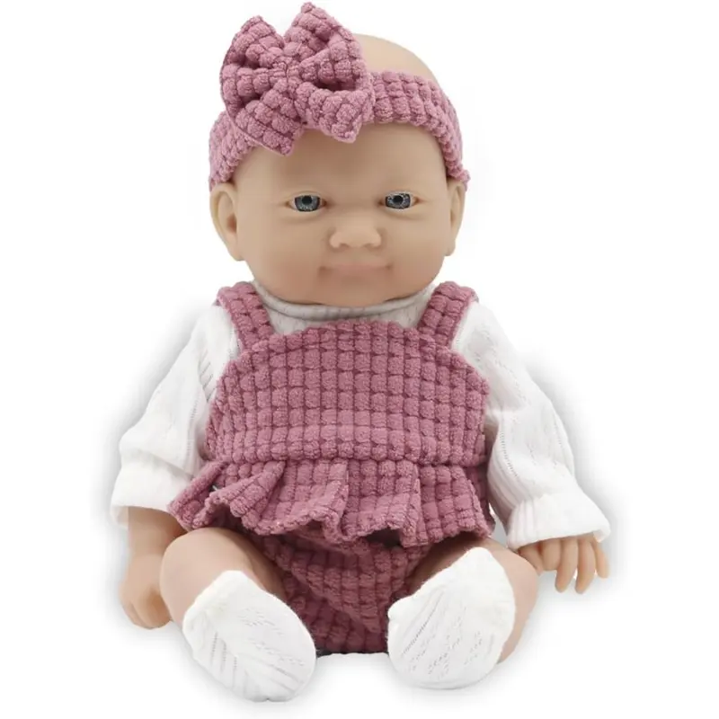 Muñeca Elegante con Vestido Rosa 26 cm
