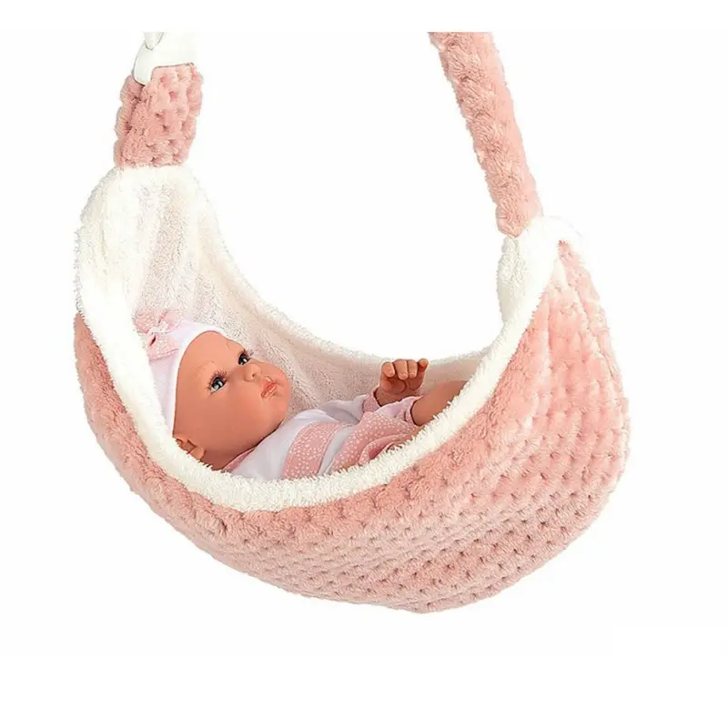 Muñeca Erea 33 cm con Portabebé y Lloro | Arias