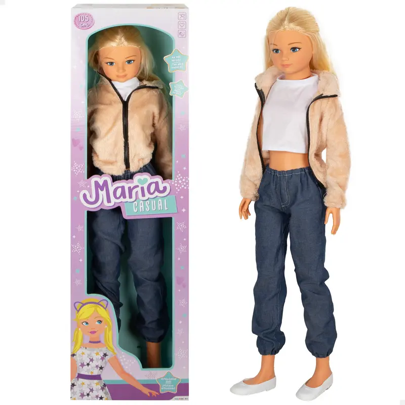 Muñeca grande Jeans 105 cm Maria Casual