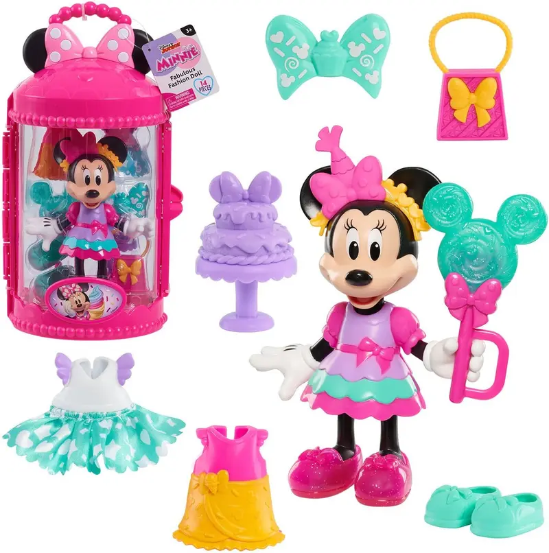 Muñeca Minnie Mouse Fashion Doll 14 Piezas | Just Play