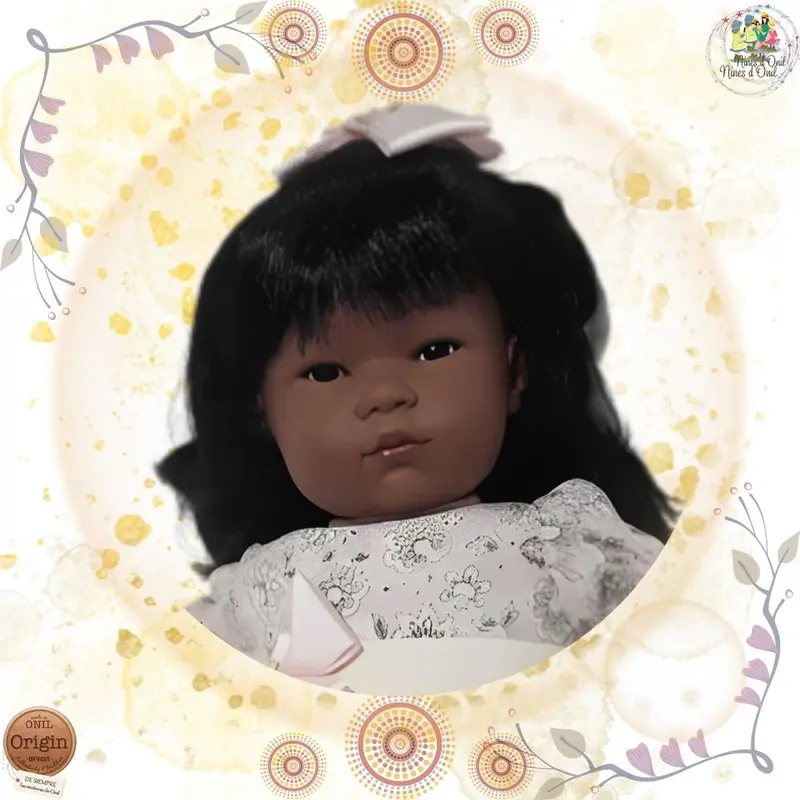 Muñeca negrita 45 cm Nines de Onil