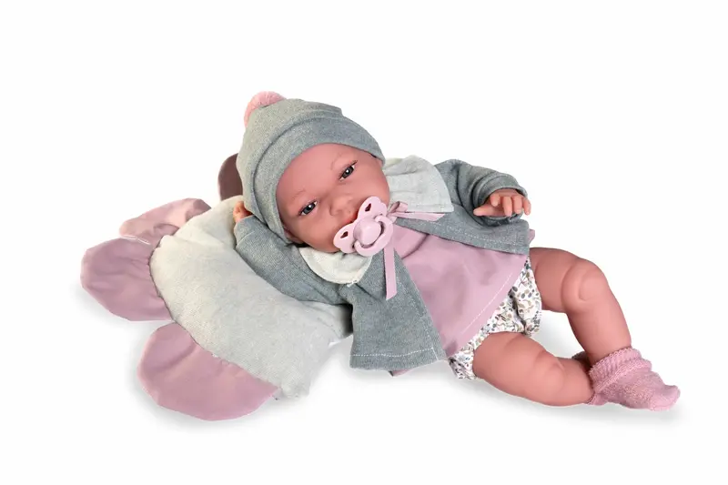 Muñecas Antonio Juan Baby Loneta con Cojín Flor (60150)