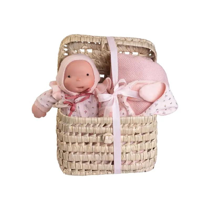Muñecas Antonio Juan - Canastilla con Ariel para los papis y el bebé. Organic doll (86326)
