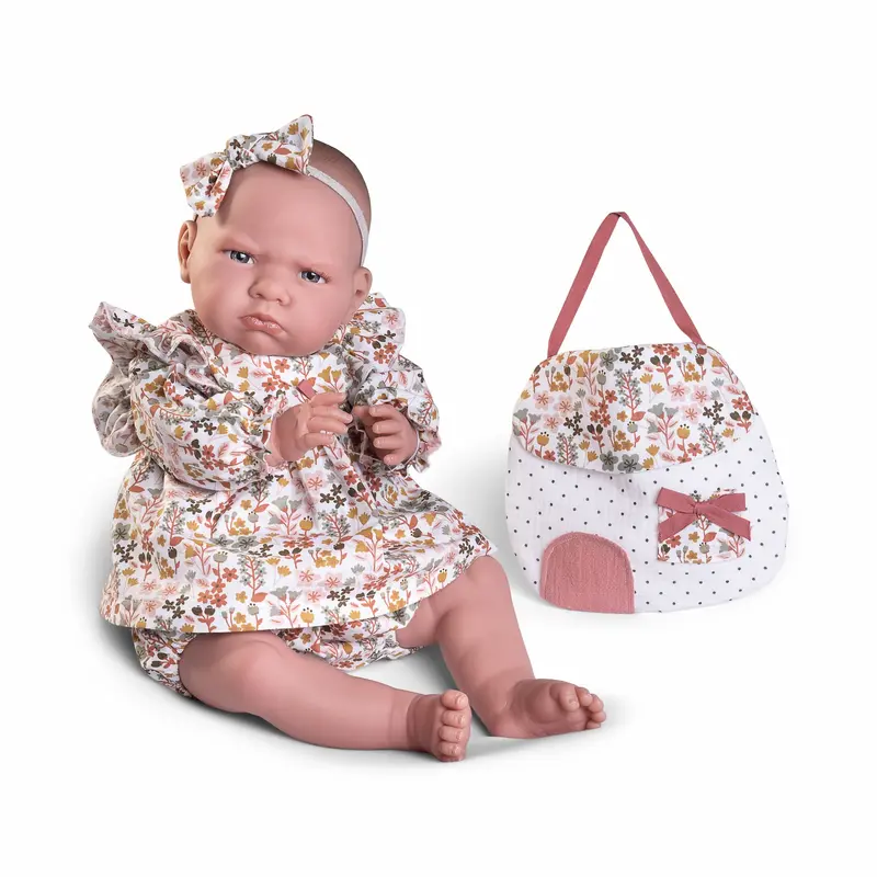 Muñecas Antonio Juan Mi Primer Reborn Berta bolsita casita (81385)