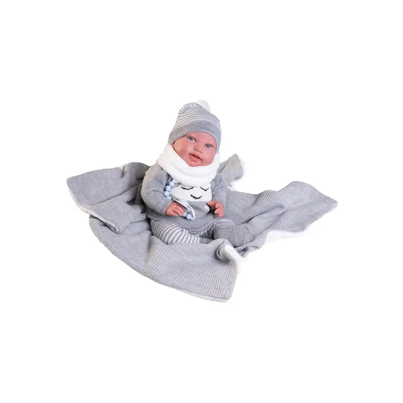 Muñecas Antonio Juan - Sweet Reborn Pipo Toquilla Gris (80114)