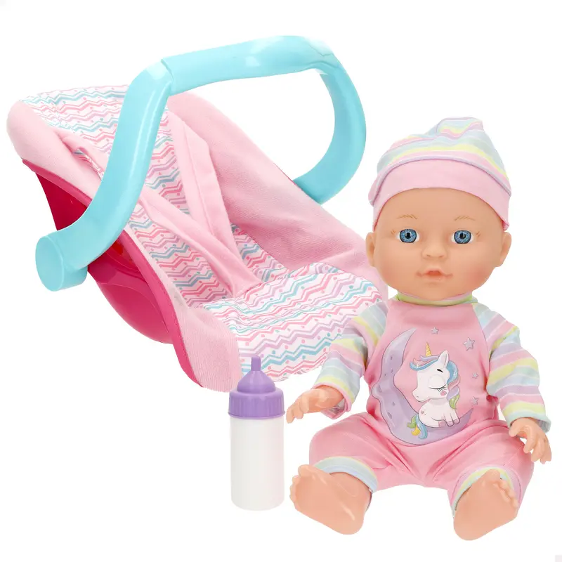 Muñeco bebé 30 cm con sillita y accesorios Colorbaby's