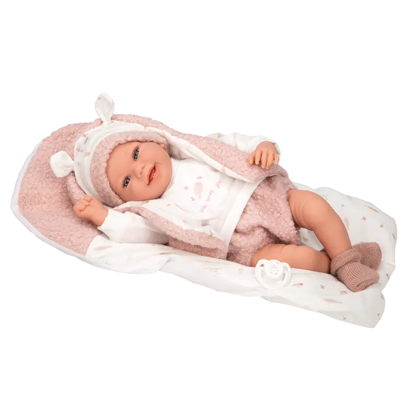 Muñeco de Peso Elegance 40 cm Colin Rosa con Cojín - Arias 60886