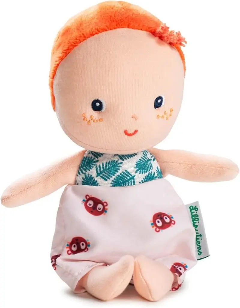 Muñeco de Tela Mahé Lilliputiens | Primer Bebé Suave Objeto de Apego desde 0 Meses