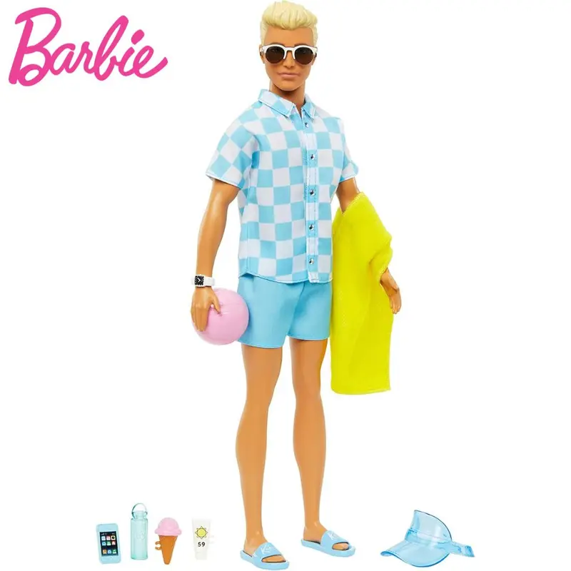 Muñeco Ken rubio dia de playa Barbie