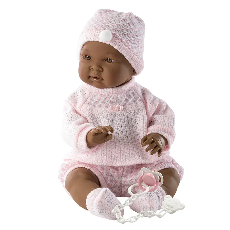 Muñeco Llorens articulado 45 cm - Recién Nacidos muy suaves - Bebé Nahia Pijama Rosa