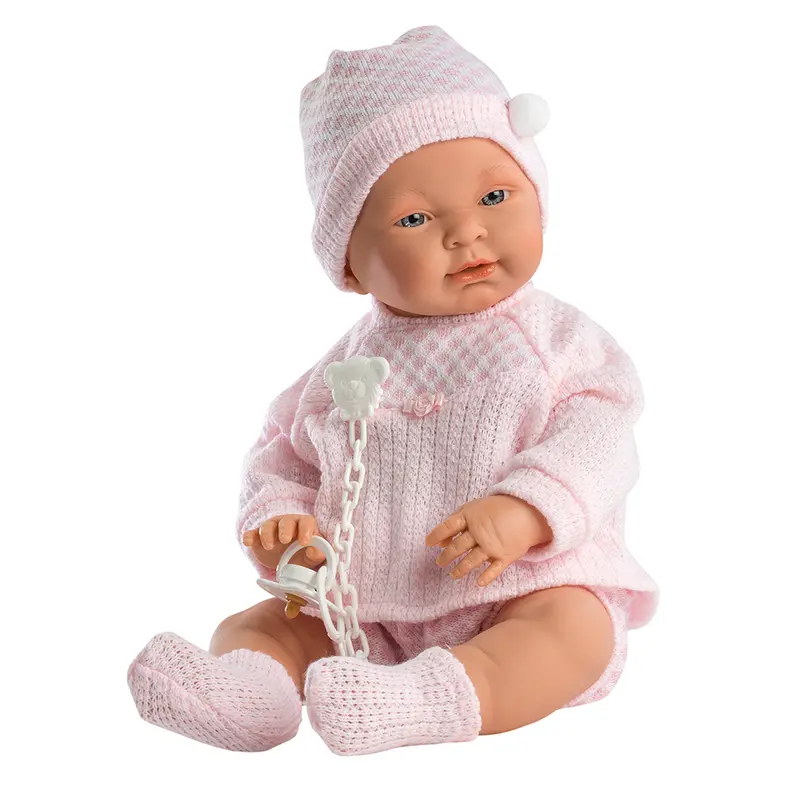 Muñeco Llorens articulado 45 cm - Recién Nacidos muy suaves - Bebé Sofia Pijama Rosa