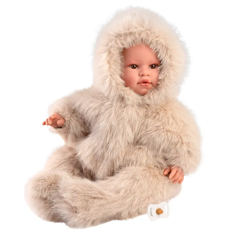 Muñeco Llorens que llora 45 cm - Recién Nacidos con sonidos de bebé – Leo llorón con pelele peluche