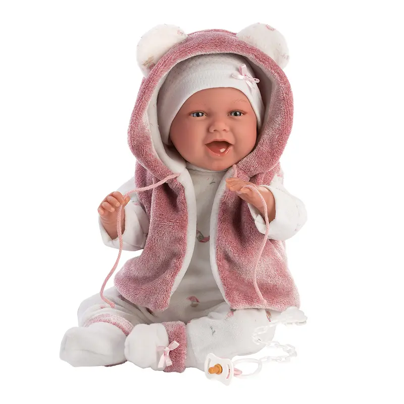 Muñeco Llorens que ríe 42 cm - Recién Nacidos con sonidos de bebé - Mimi Sonrisas