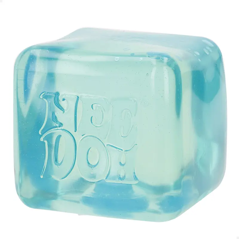 Nee-Doh Cubo antiestrés squishy 8 cm Nice Berg translúcido