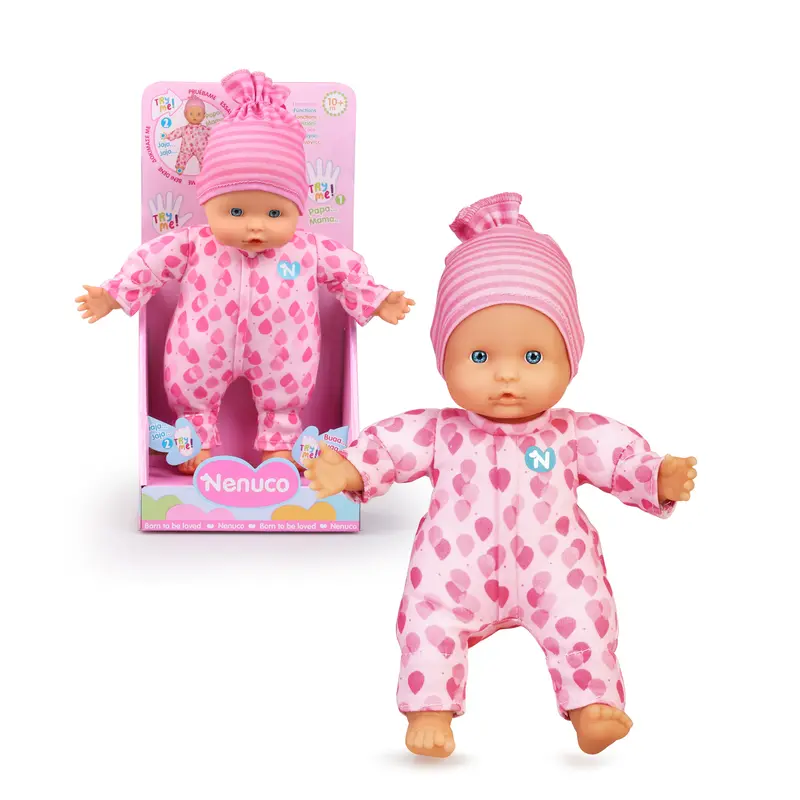 Nenuco 3 Funciones Pijama Rosa- Famosa NFNA9000