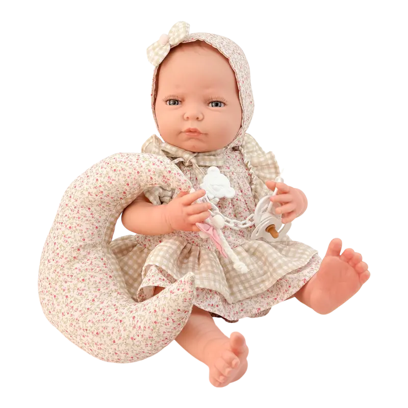 Newborn Niña Vichy Beige Luna